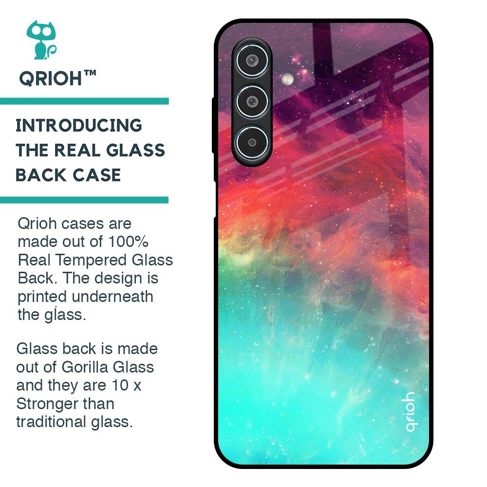 Colorful Aura Glass Case for Samsung Galaxy M35 5G
