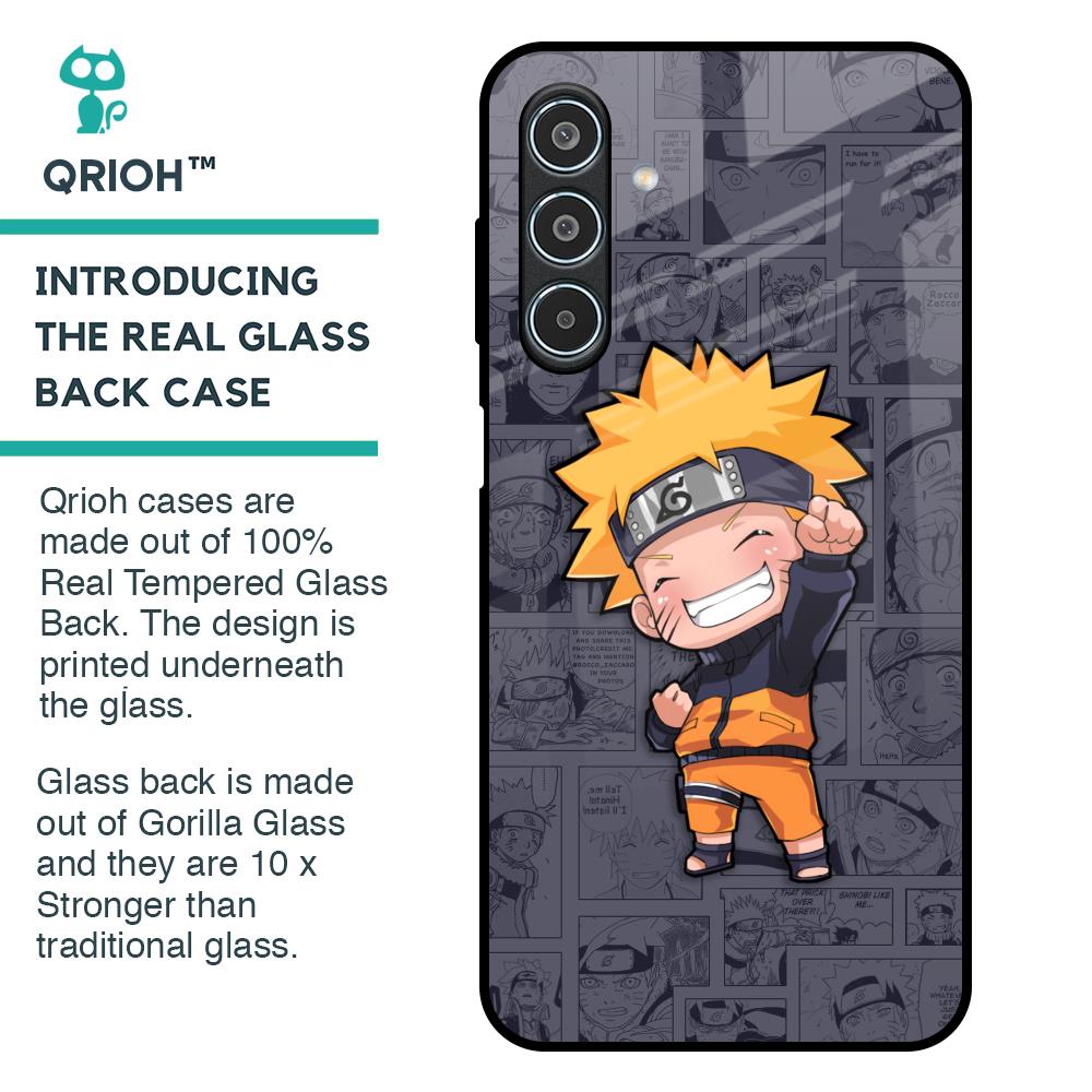 Orange Chubby Glass Case for Samsung Galaxy M35 5G
