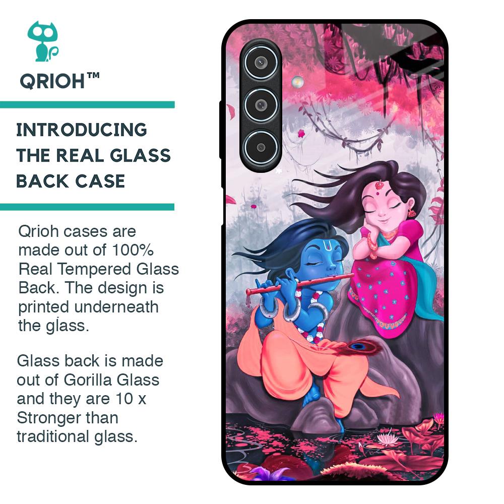 Radha Krishna Art Glass Case for Samsung Galaxy M35 5G