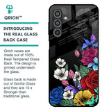 Rose Flower Bunch Art Glass Case for Samsung Galaxy M35 5G