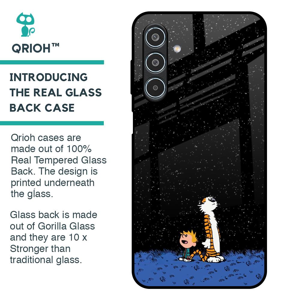 Night Sky Star Glass Case for Samsung Galaxy M35 5G