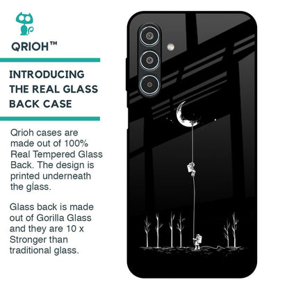 Catch the Moon Glass Case for Samsung Galaxy M35 5G