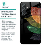 Colorful Leaves Glass Case for Samsung Galaxy M35 5G
