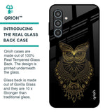 Golden Owl Glass Case for Samsung Galaxy M35 5G