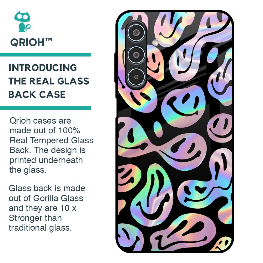 Acid Smile Glass Case for Samsung Galaxy M35 5G