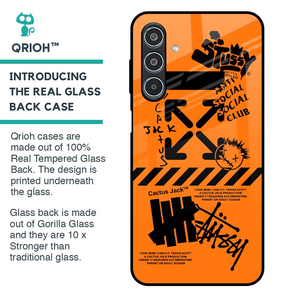 Anti Social Club Glass Case for Samsung Galaxy M35 5G