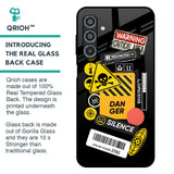 Danger Signs Glass Case for Samsung Galaxy M35 5G