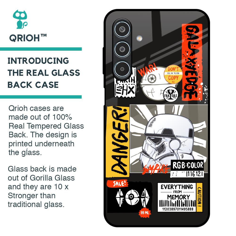 Galaxy Edge Glass Case for Samsung Galaxy M35 5G