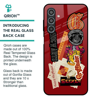 Gryffindor Glass Case for Samsung Galaxy M35 5G