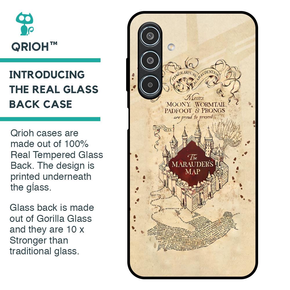 Magical Map Glass Case for Samsung Galaxy M35 5G