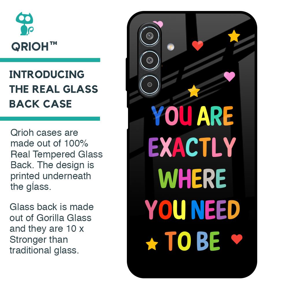 Magical Words Glass Case for Samsung Galaxy M35 5G
