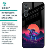 Retro Astronaut Glass Case for Samsung Galaxy M35 5G