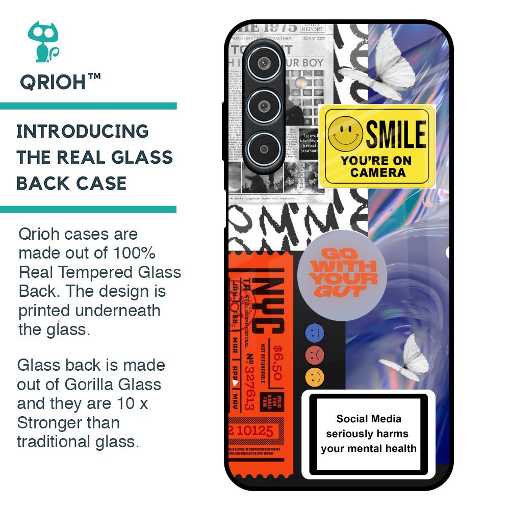 Smile for Camera Glass Case for Samsung Galaxy M35 5G