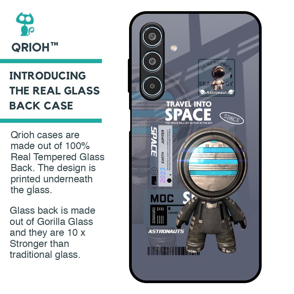 Space Travel Glass Case for Samsung Galaxy M35 5G