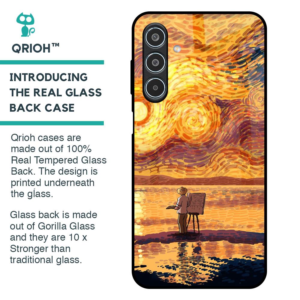 Sunset Vincent Glass Case for Samsung Galaxy M35 5G
