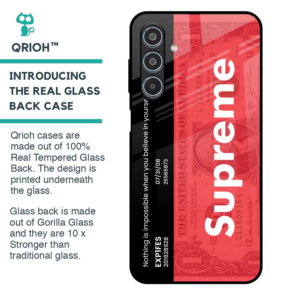 Supreme Ticket Glass Case for Samsung Galaxy M35 5G