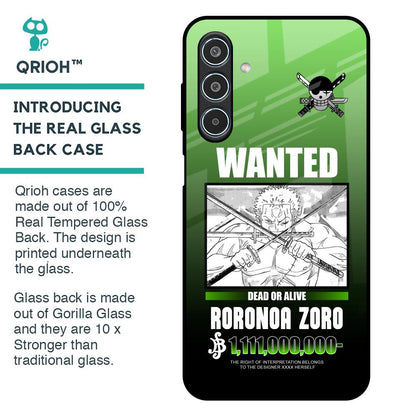 Zoro Wanted Glass Case for Samsung Galaxy M35 5G