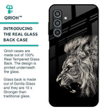 Brave Lion Glass Case for Samsung Galaxy M35 5G