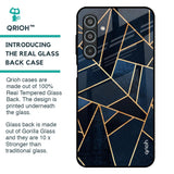 Abstract Tiles Glass Case for Samsung Galaxy M35 5G