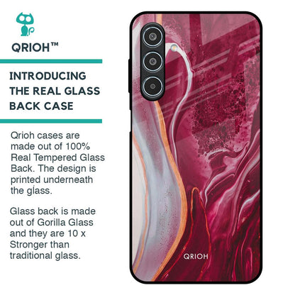 Crimson Ruby Glass Case for Samsung Galaxy M35 5G