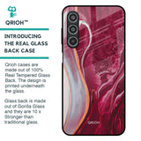 Crimson Ruby Glass Case for Samsung Galaxy M35 5G