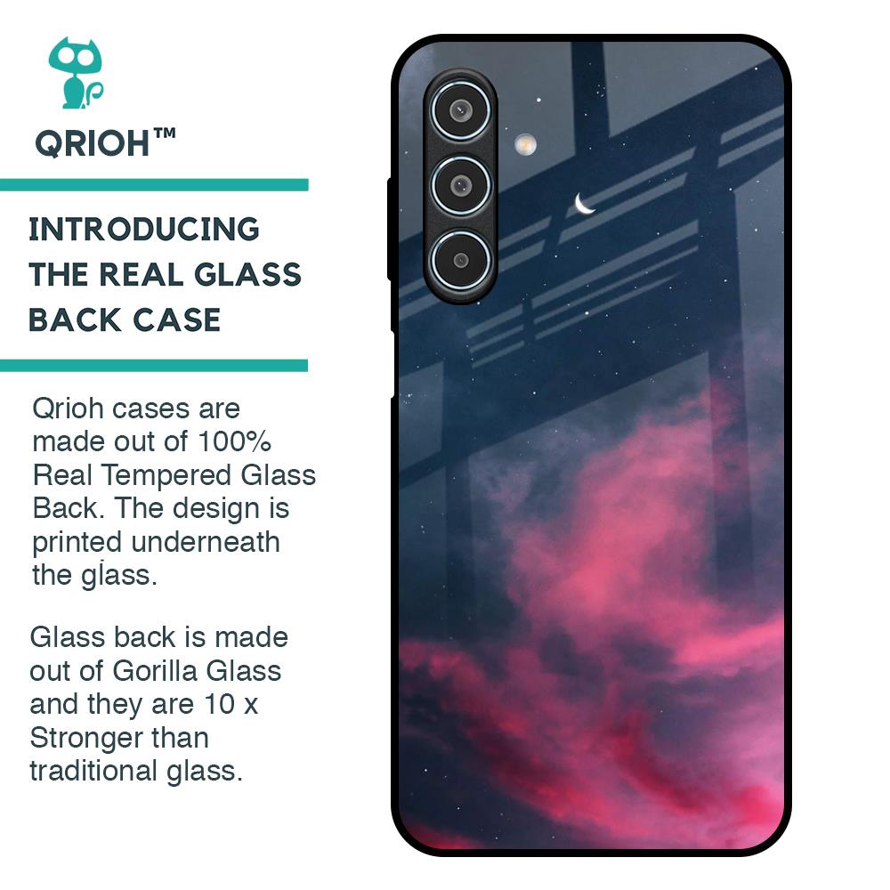 Moon Night Glass Case For Samsung Galaxy M35 5G