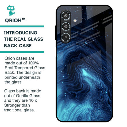 Dazzling Ocean Gradient Glass Case For Samsung Galaxy M35 5G