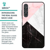 Marble Collage Art Glass Case For Samsung Galaxy M35 5G