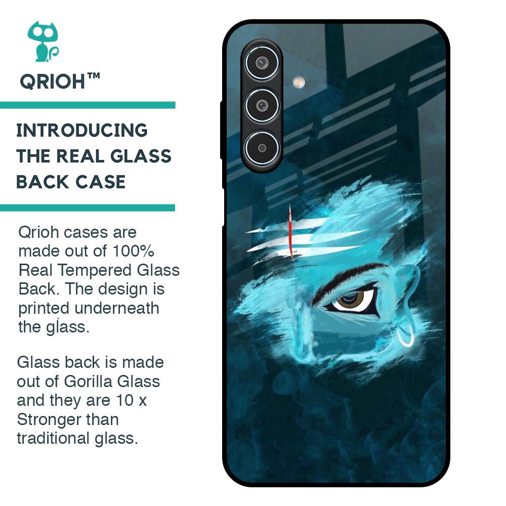 Power Of Trinetra Glass Case For Samsung Galaxy M35 5G