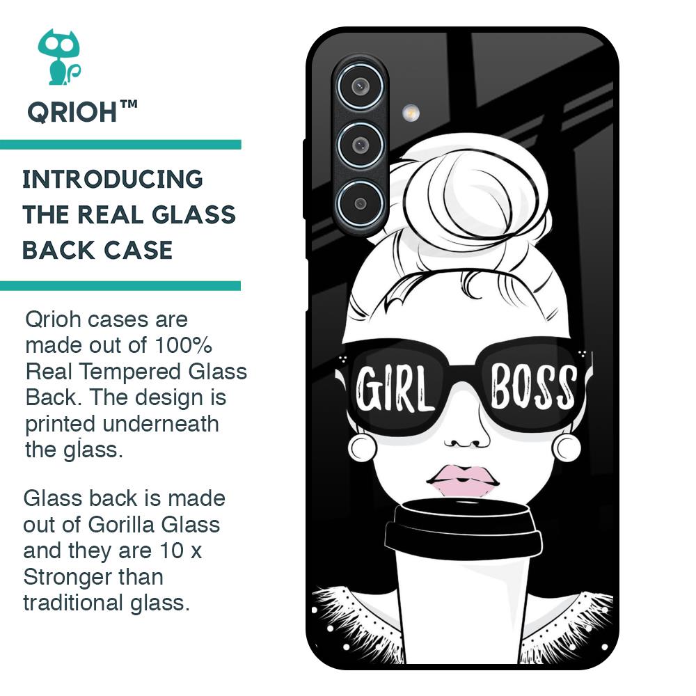 Girl Boss Glass Case For Samsung Galaxy M35 5G