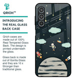 Astronaut Dream Glass Case For Samsung Galaxy M35 5G
