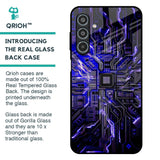 Techno Color Pattern Glass Case For Samsung Galaxy M35 5G