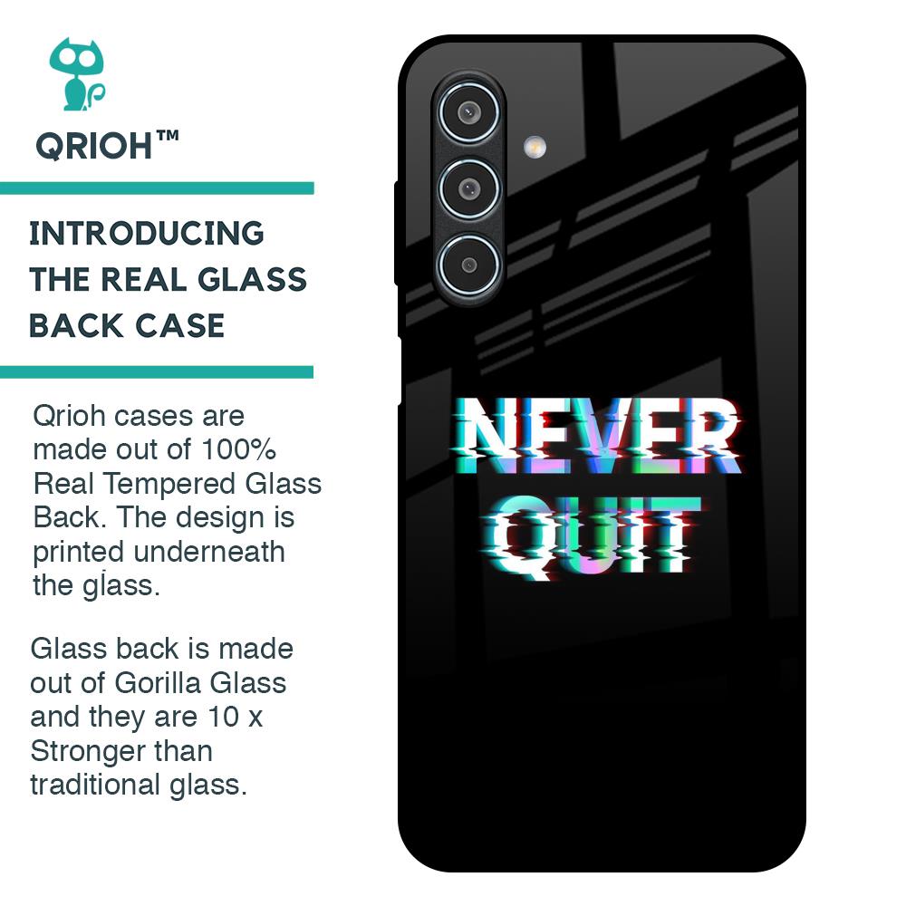 Never Quit Glass Case For Samsung Galaxy M35 5G