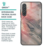 Pink And Grey Marble Glass Case For Samsung Galaxy M35 5G