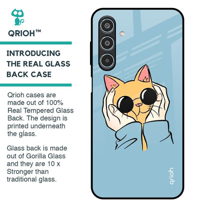 Adorable Cute Kitty Glass Case For Samsung Galaxy M35 5G
