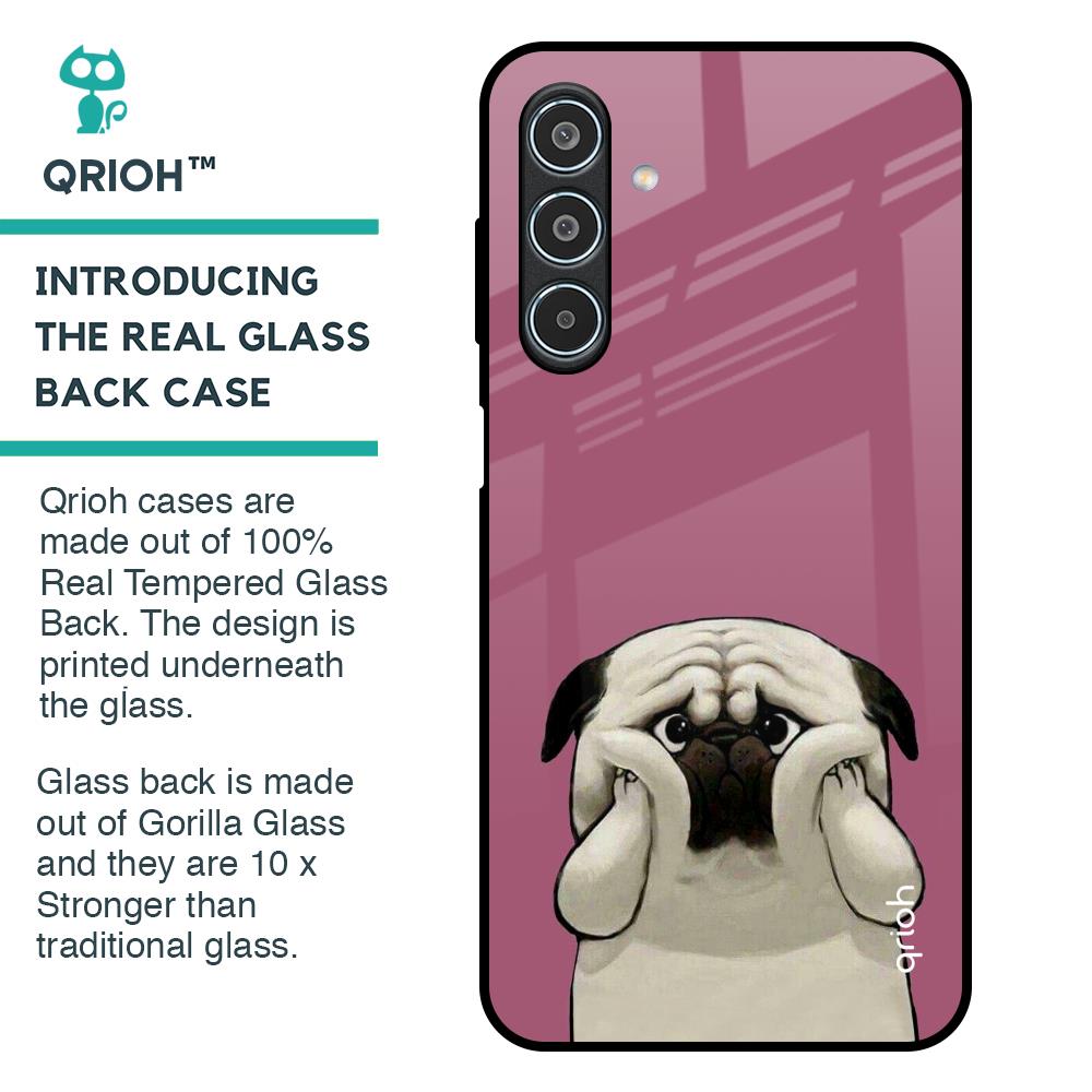 Funny Pug Face Glass Case For Samsung Galaxy M35 5G