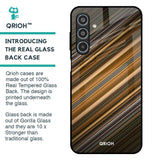 Diagonal Slash Pattern Glass Case for Samsung Galaxy M35 5G