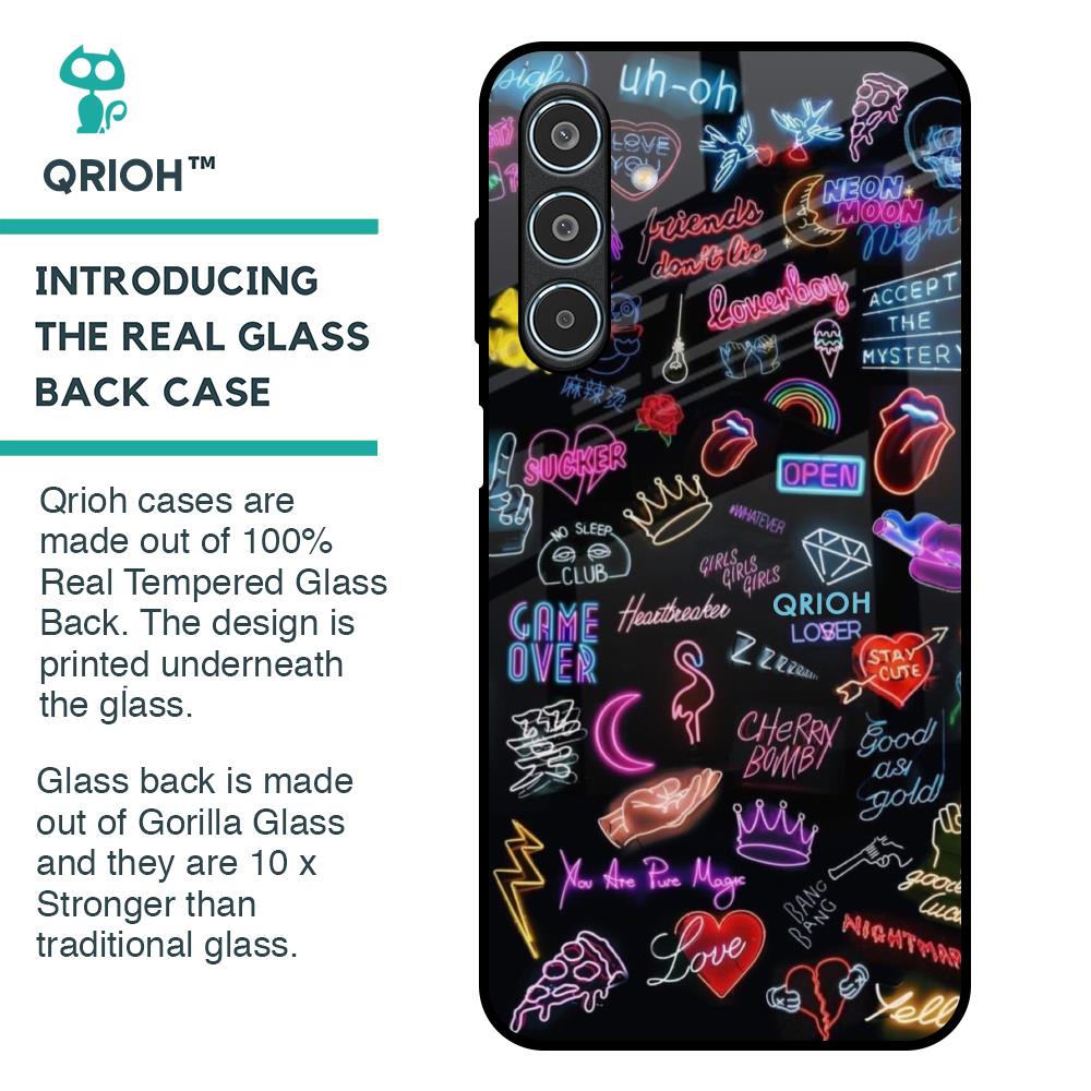 Accept The Mystery Glass Case for Samsung Galaxy M35 5G