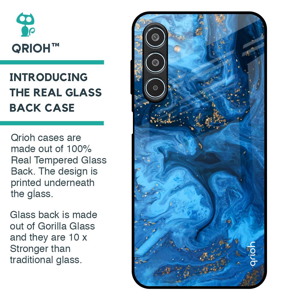 Gold Sprinkle Glass Case for Samsung Galaxy M35 5G
