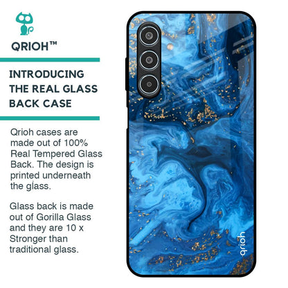 Gold Sprinkle Glass Case for Samsung Galaxy M35 5G