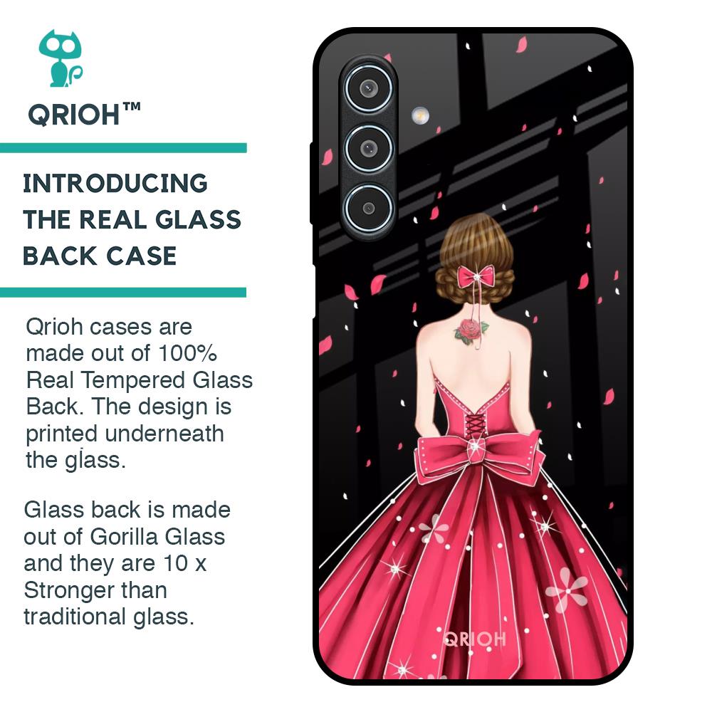 Fashion Princess Glass Case for Samsung Galaxy M35 5G