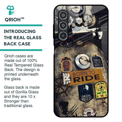 Ride Mode On Glass Case for Samsung Galaxy M35 5G