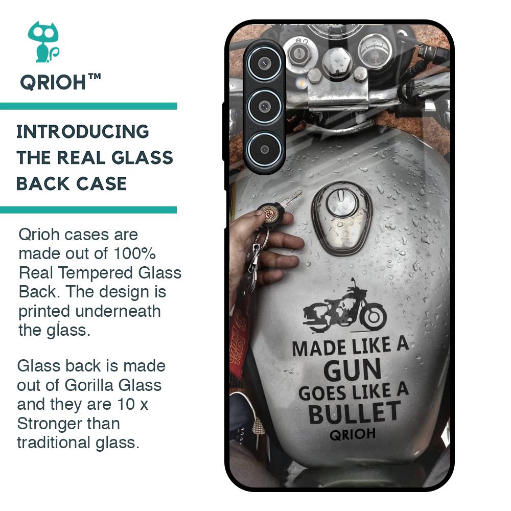 Royal Bike Glass Case for Samsung Galaxy M35 5G