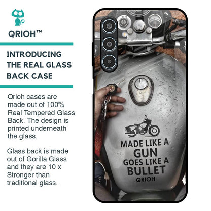 Royal Bike Glass Case for Samsung Galaxy M35 5G