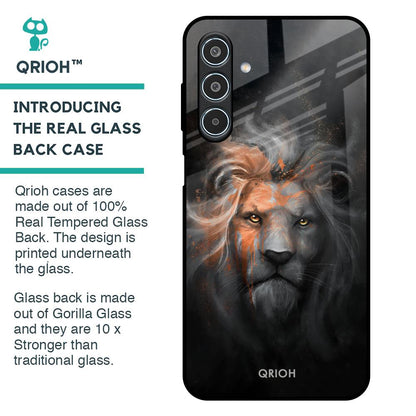 Devil Lion Glass Case for Samsung Galaxy M35 5G