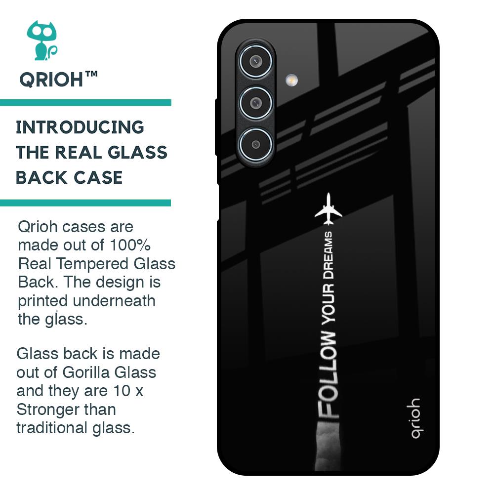 Follow Your Dreams Glass Case for Samsung Galaxy M35 5G