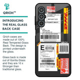 Cool Barcode Label Glass Case For Samsung Galaxy M35 5G