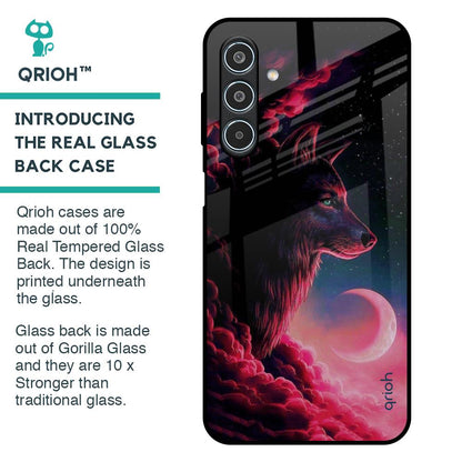 Moon Wolf Glass Case for Samsung Galaxy M35 5G