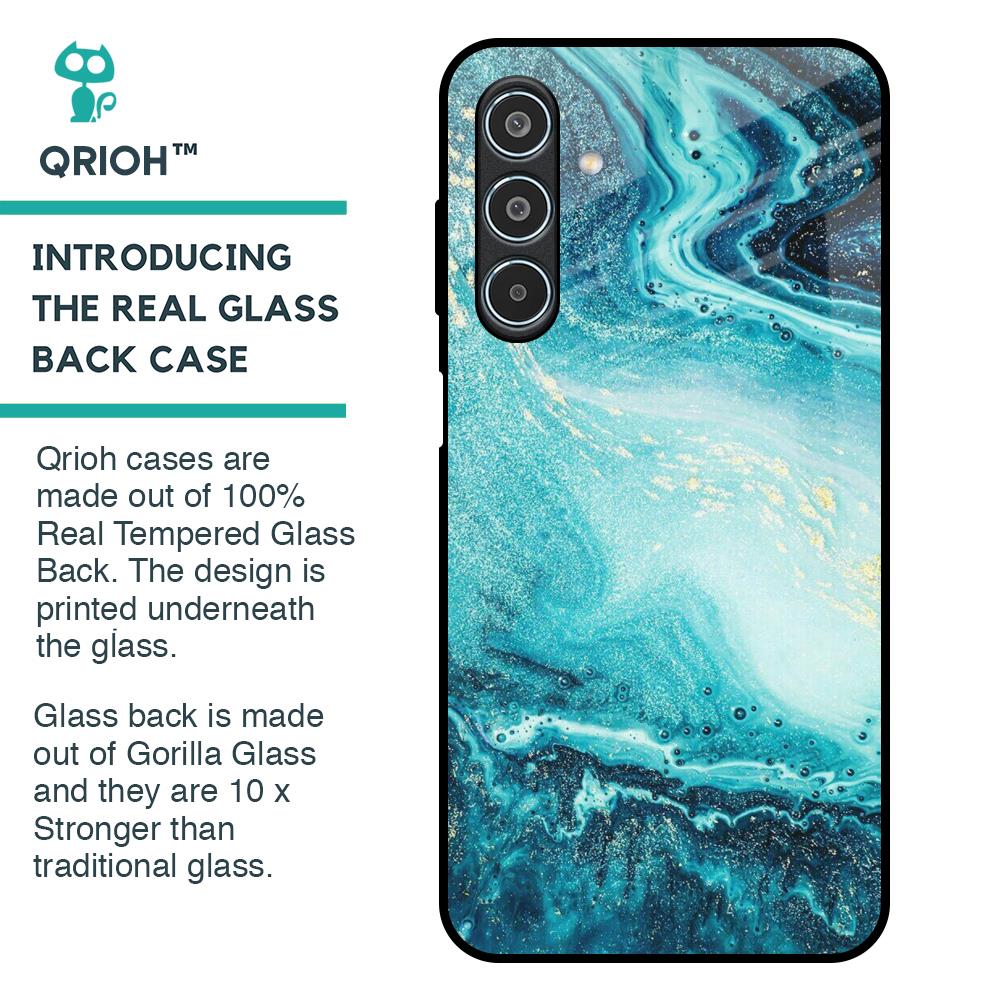 Sea Water Glass Case for Samsung Galaxy M35 5G