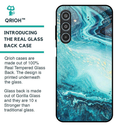 Sea Water Glass Case for Samsung Galaxy M35 5G